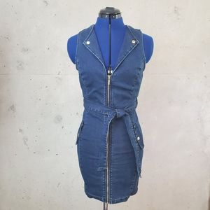 G by Guess Caylee dress dark wash size extra small